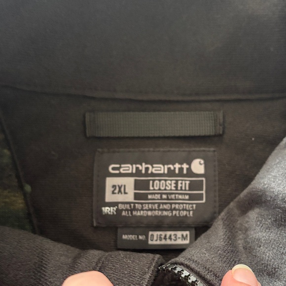 Carhartt Green Camouflage Fleece Jacket - Picture 4 of 8